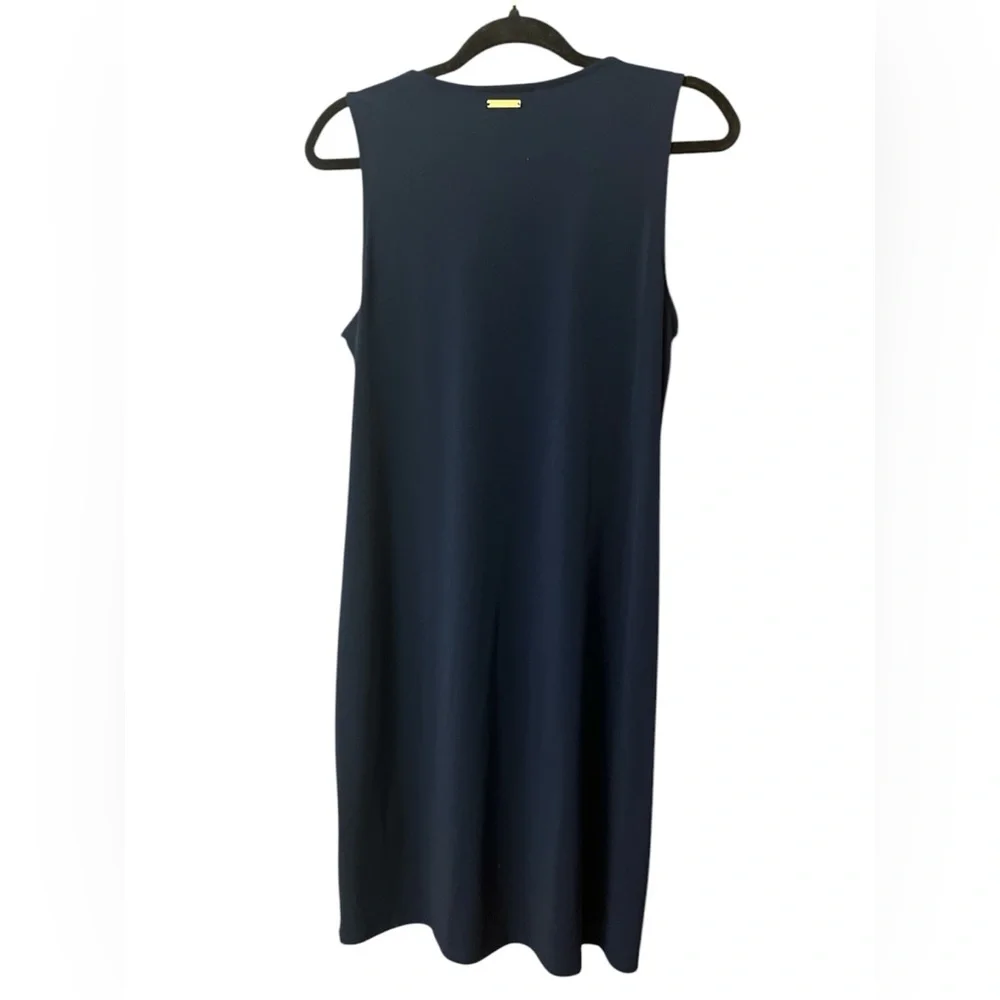 Michael Kors navy tie front dress